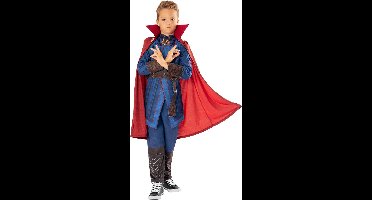 Rubies - Marvel Comics kleding - Doctor Strange Deluxe Kind Kostuum - Blauw, Rood - Maat 140 - Carnavalskleding - Verkleedkleding