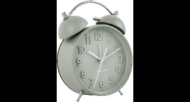 Karlsson Wekker Iconic - Groen - Ø11 cm - Modern - Wekker voor slaapkamer - Wekkers