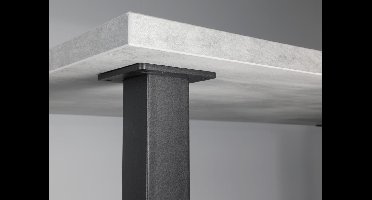 Zwarte Tafelpoot Vierkant - 70 x 70 x 720 mm