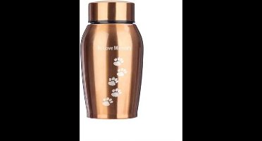 Urn hond goud-in love memory 14x8 cm