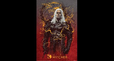 Poster - The Witcher Geralt The Wolf - 91.5 X 61 Cm - Multicolor