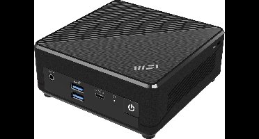 MSI Cubi N ADL-002BEU - Barebone PC - Intel N100 - (Geen RAM, SSD en OS) - Zwart