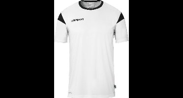 Uhlsport Squad 27 Shirt Korte Mouw Kinderen - Wit / Zwart | Maat: 116