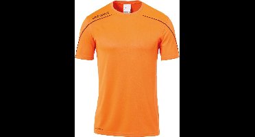Uhlsport Stream 22 Shirt Korte Mouw Kinderen - Fluo Oranje / Zwart | Maat: 140