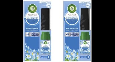 Air Wick Freshmatic Automatische Spray Luchtverfrisser - Pure Lentedauw - Starterkit 250ml x2