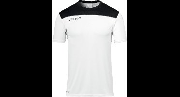 Uhlsport Offense 23 T-Shirt Kinderen - Wit / Zwart / Antraciet | Maat: 152