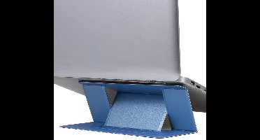 Laptops tandaard Verstelbare laptop computer stand Multi-hoekstandaard Tablet standaard Draagbare opvouwbare laptop verhoger Notebook houder standaard compatibel voor 9,7 tot 15,6-inch laptops - Blauw