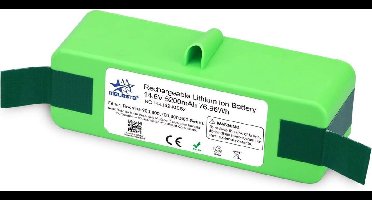 Li-ion accu, 5200 mAh, voor Roomba 985, 981, 980, 971, 970, 966, 965, 960, Roomba 89X, Roomba 69X en Roomba 68X, zie lijst in beschrijving