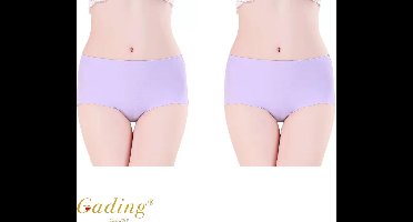 Gading® zomer ondergoed 2 PACK - dames onderbroeken slip - Lila - L