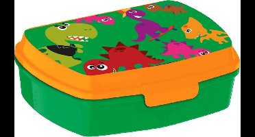 Kids Licensing Broodtrommel Crazy Dino 20 X 8 Cm Pvc Groen