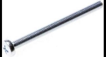 Hoenderdaal Metaalschroef cilinderkop verzinkt 4.8 M8 x 80mm