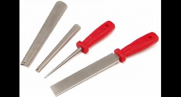 HBM 4 Delige Diamantvijlenset voor het slijpen van houtdraaibeitels