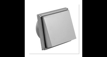 Buitenrooster Schuine Kap Rvs Diam 125mm