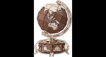 Eco-Wood-Art Globe - Houten Modelbouw - Bruin