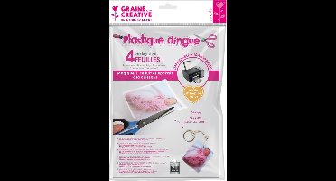 Graine Creative GC Krimpfolie Printbaar A4 Transparant 4 vel.