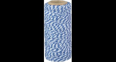 Esschert Design Bindtouw 55 Meter Katoen Blauw/wit