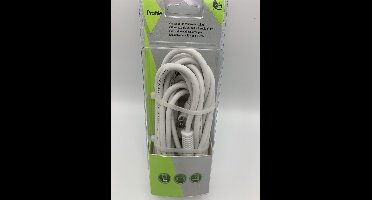 Profile coaxsnoer met haakse stekkers -  5 meter