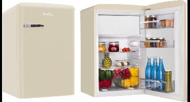 Amica Retro - Tafelmodel Koelkast met vriesvak *** AR1112C - Crèmekleur ( Beige )