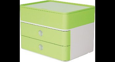 HAN smart-box plus - ALLISON - 2 lades + box - wit/limoen groen - HA-1100-80