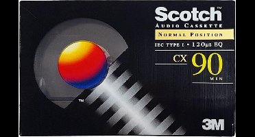 Scotch CX 90 Cassettebandje - Uiterst geschikt voor alle opnamedoeleinden / Sealed Blanco Cassettebandje / Cassettedeck / Walkman.