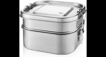 Lunchbox ENDURE, RVS - Stapelbaar - Gefu