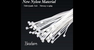 Tie Wraps - Tie Ribs - Kabelbinders - Transparate Zip Ties - 250x2,5mm - 50 stuks