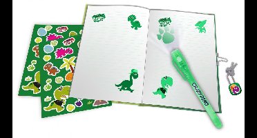 Kids Licensing Dagboek Met Pen Crazy Dino 23 Cm Papier Groen