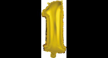 Amscan Folieballon Cijfer 1 35 Cm Goud