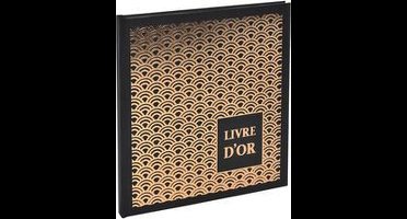 EXACOMPTA Gastenboek Palmyra, 210 x 190 mm, goud/naakt