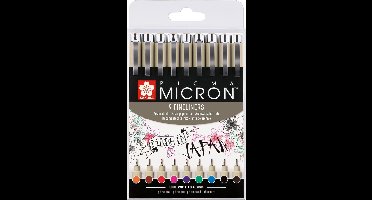 Fineliner sakura pigma micron ass kleur | 6 stuks