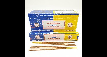 Satya Sai Baba - Nag Champa & Seven Chakra Incense combo series - wierook stokjes - 1 box met 12 doosjes 16gr.