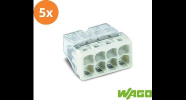 Wago compact lasklem 2273-208 8 voudig (5 stuks)