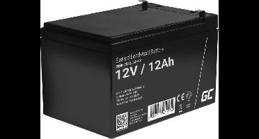 Green Cell 12V 12Ah (6.3mm) 12000mAh VRLA AGM accu