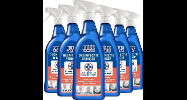 Blue Wonder Desinfectie-reiniger Spray Voordeelverpakking - 6 x 750 ml flessen