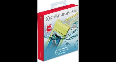 Splashbag Beschermhoes XL voor Smartphone, Geel - Celly