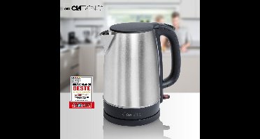 Clatronic WKS 3766 waterkoker 1,7 l 2200 W Zwart, Roestvrijstaal