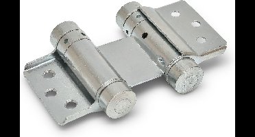 Dulimex DX Deurveerscharn Dubbel 75mm Zilvergrijs