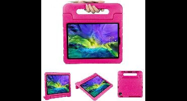 Hoes geschikt voor iPad pro 11 inch hoes kinderen Roze - Hoes geschikt voor iPad 2022 kinderen Hoes - Hoes geschikt voor iPad 4th/3rd/2nd/1st generatie hoesjes Kidsproof Backcover met handvat - Ntech