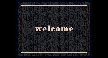 MD Entree - Deurmat - Schoonloopmat - Ambiance Welcome Black - 50 x 70 cm