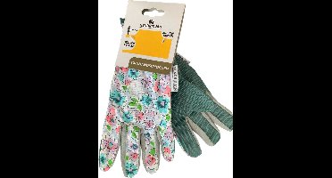 Hendrik Jan - Tuinhandschoenen - Dames - Katoen - Blauw - Maat 8