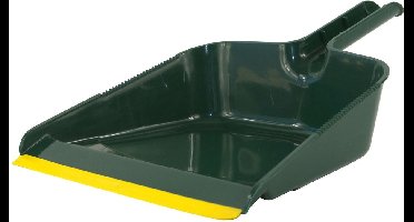 Stofblik groot model 31x25 cm groen met rubber strip