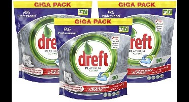 Dreft - Platinum - All in One - Vaatwastabletten - Regular - 270 stuks