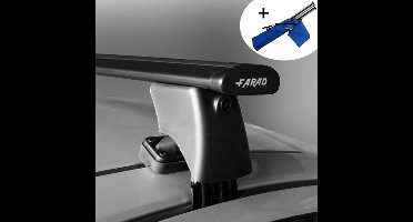 Dakdragers geschikt voor Toyota Yaris (Xp90) 3/5 deurs hatchback 2006 t/m 2011 - Wingbar zwart - inclusief dakdrager opbergtas