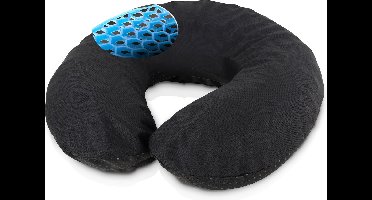 Niceey Reiskussen - Nekkussen vliegtuig - Gelkussen - U-Vorm Nekkussen - Memory Foam - Zwart