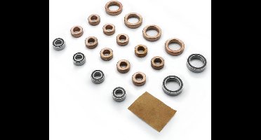 Carisma RC - SCA-1E Bearing - Bushing Set (14pcs 5x10x4, 6pcs 10x15x4)