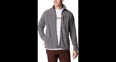 Columbia Fast Trek II Jacket - Fleece Vest Heren Volwassenen - Sluiting en Zakken met Rits - Outdoorvest - Grijs - Maat XL