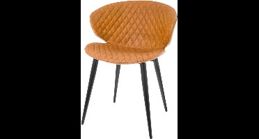 Riverdale - Eetkamerstoel Elin cognac 78cm Bruin