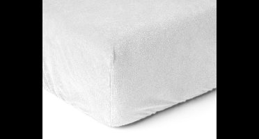 Sleeptime Hoeslaken Velvet - 140x200 - Super Zacht - Wit