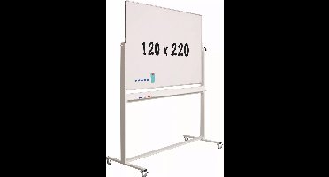 Mobiel whiteboard Solid PRO - Kantelbaar - Weekplanner - Maandplanner - Jaarplanner - Dubbelzijdig en magnetisch - 120x220cm