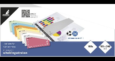 Kangaro scheidingsstrook trapezium - 2-gaats - 180 grams - grijs - 100 stuks - 07070-10-TR